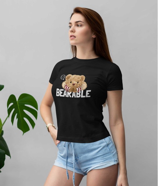 Дамска тениска с щампа Мечета Bearable